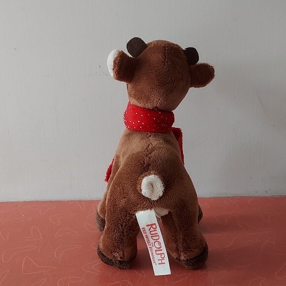 RUDOLPH THE RED NOSED REINDEER 9" Plush Holiday Christmas - Picture 3 of 10